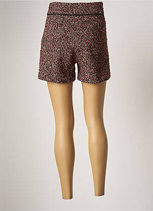 Short coupe droite taille haute rouge SUNCOO femme