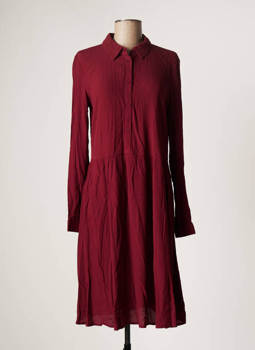 Robe mi-longue rouge MINIMUM pour femme