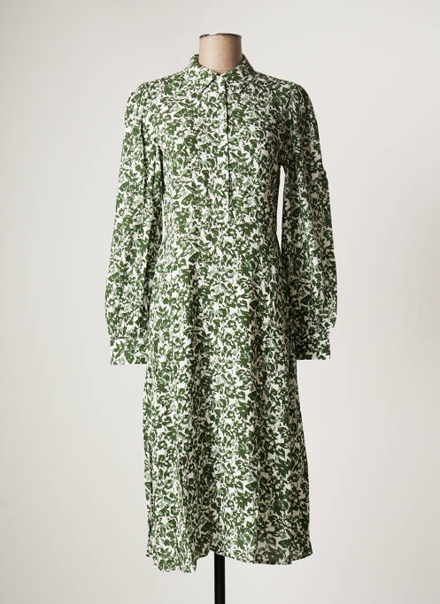 Robe mi-longue vert VILA pour femme