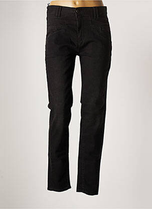 Pantalon droit taille élastique noir FIVE femme