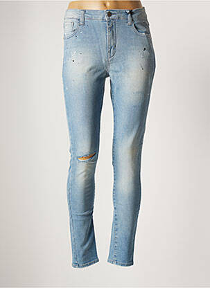 Jeans coupe slim slim taille haute bleu UNIQUE DNM femme