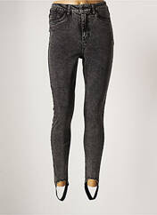 Jeans coupe slim gris OBJECT pour femme seconde vue