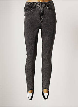 Jeans coupe slim gris OBJECT pour femme