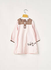 Robe courte rose COUDEMAIL pour fille seconde vue