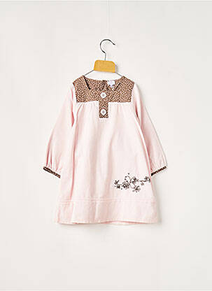 Robe courte rose COUDEMAIL pour fille