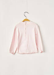 T-shirt rose LAPIN BLEU pour fille seconde vue