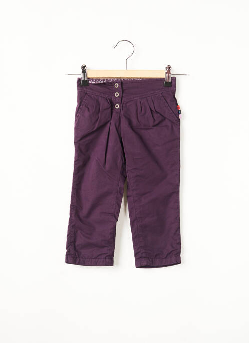 Pantalon droit violet BERLINGOT pour fille