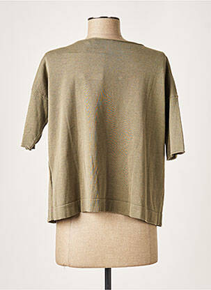 Gilet manches courtes manches mi-longues vert FABIANA FILIPPI femme