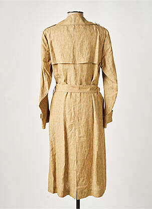 Trench poignets boutonnés sans capuche beige HERNO femme