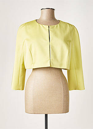 Veste casual col rond vert PAULE KA femme