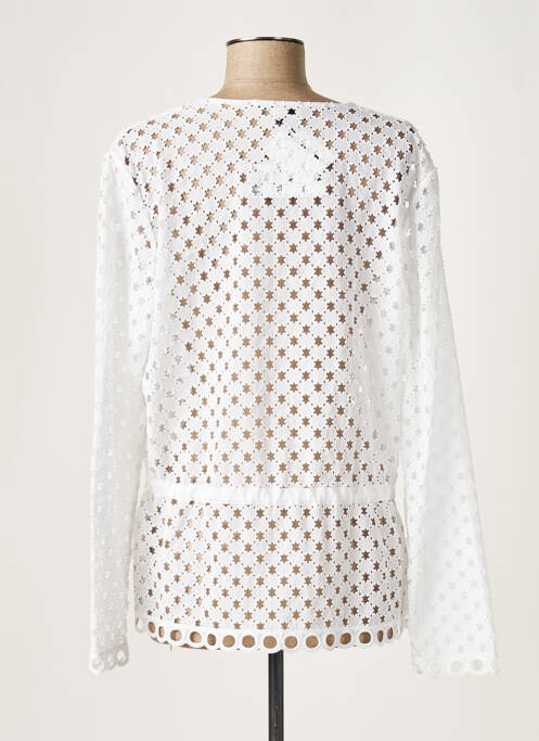 Gilet manches longues blanc CARVEN pour femme