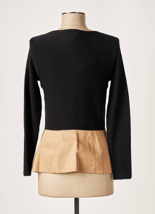 Gilet manches longues noir PAULE KA pour femme