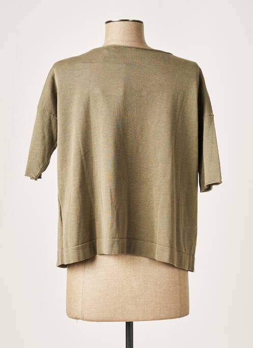 Gilet manches courtes vert FABIANA FILIPPI pour femme