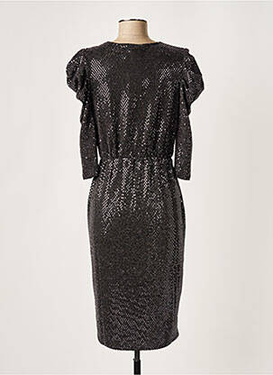 Robe mi-longue manches 3/4 manches 3/4 noir SET femme
