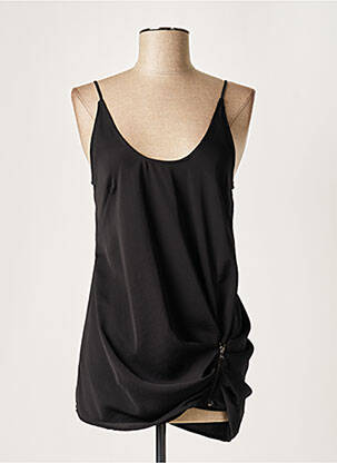 Top manches bretelles ajustables fines bretelles noir PATRIZIA PEPE femme