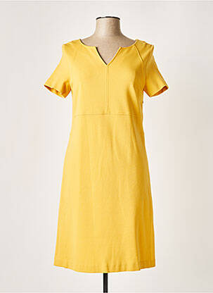 Robe mi-longue jaune ROSSO 35 pour femme