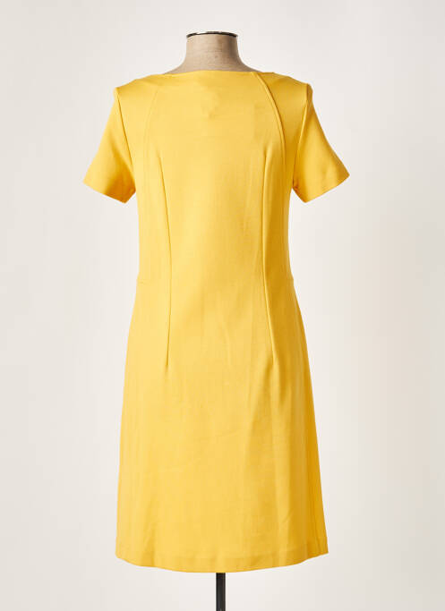 Robe mi-longue manches courtes manches courtes jaune ROSSO 35 femme