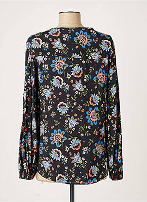 Blouse imprimé fleurs manches longues bleu SET femme