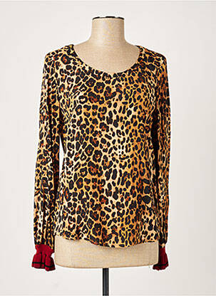 Blouse col rond manches longues noir SET femme