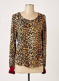 Blouse col rond manches longues noir SET femme