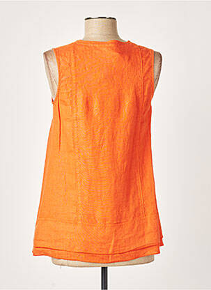 Blouse col v sans manche orange ROSSO 35 femme