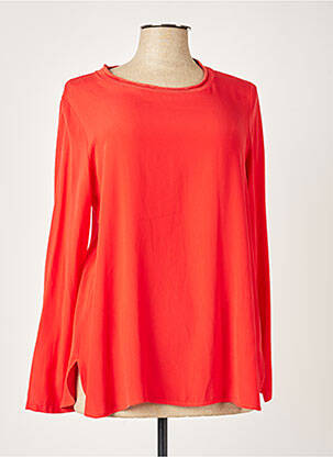Blouse col rond manches longues rouge HER SHIRT femme
