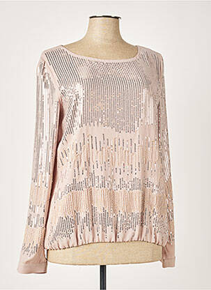Blouse col rond manches longues beige PATRIZIA PEPE femme