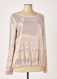 Blouse fermeture boutonnée au dos manches longues beige PATRIZIA PEPE femme