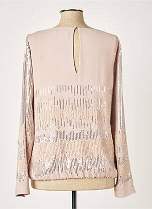 Blouse col rond manches longues beige PATRIZIA PEPE femme