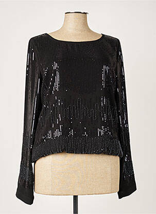 Blouse col rond manches longues noir PATRIZIA PEPE femme