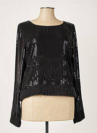 Blouse fermeture boutonnée au dos manches longues noir PATRIZIA PEPE femme