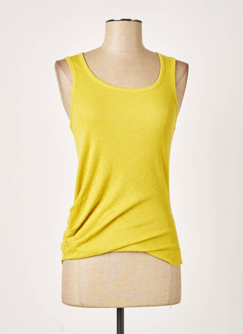 Débardeur coupe ajustée sans manche jaune CARVEN femme