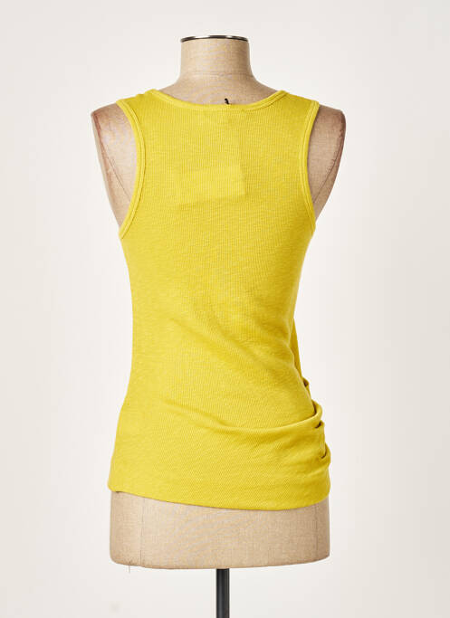 Débardeur coupe ajustée sans manche jaune CARVEN femme