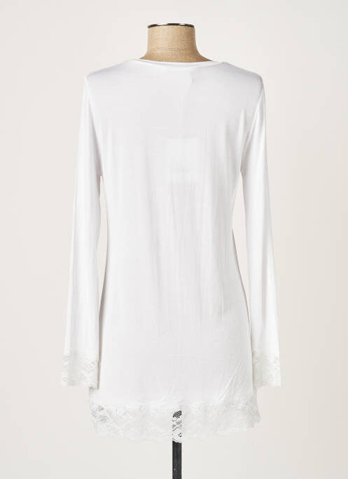 Tunique manches longues blanc ALLUDE pour femme