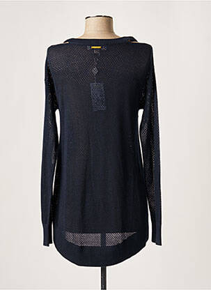 Pull tunique finition bords-côtes manches longues bleu MICHAEL KORS femme