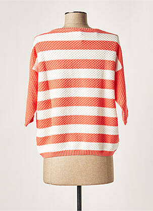 Pull stretch manches courtes rose JARDIN DES ORANGERS femme