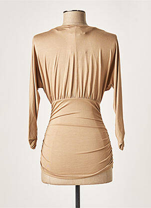 Top stretch manches 3/4 beige PAULE KA femme