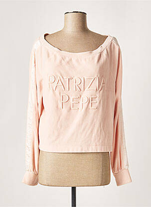 Sweat-shirt stretch manches longues rose PATRIZIA PEPE femme