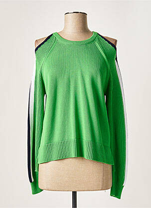 Pull coupe droite manches longues vert ICEBERG femme