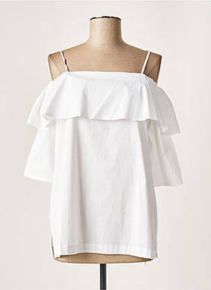 Blouse fines bretelles blanc SET femme