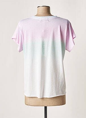 T-shirt imprimé fantaisie manches courtes rose WILDFOX femme