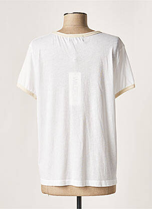 T-shirt coupe droite manches courtes blanc WILDFOX femme