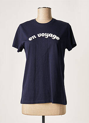 T-shirt bleu TARA JARMON pour femme