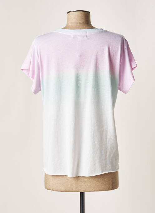 T-shirt imprimé fantaisie manches courtes rose WILDFOX femme