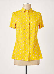 Chemisier manches courtes manches courtes jaune SIYU femme
