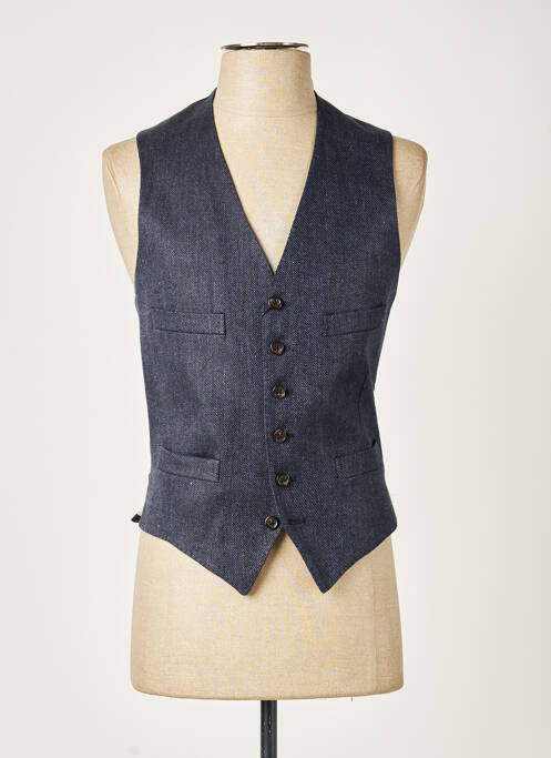 Gilet sans manche tissage chiné bleu RALPH LAUREN homme