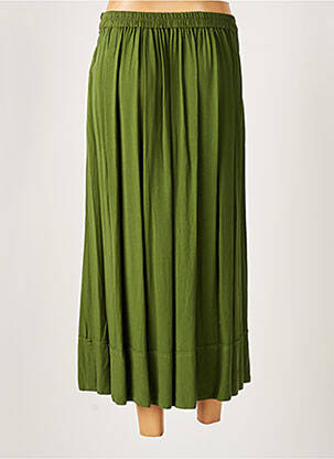 Jupe mi-longue coupe évasée vert ZYGA femme