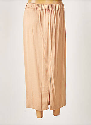 Jupe longue coupe droite beige FABIANA FILIPPI femme