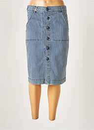 Jupe mi-longue stretch bleu JACOB COHEN femme