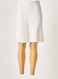 Jupe mi-longue doublure textile gris PAULE KA femme